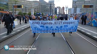 Berlin - Demonstration gegen WHO Pandemievertrag 20.04.2024