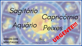 ❤️ COM MINUTAGEM ❤️ SAGITÁRIO ♐ CAPRICÓRNIO ♑ AQUÁRIO ♒ e PEIXES ♓ ❤️ TAROT - URGENTE !!!❤️