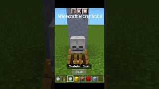 Minecraft secret build hack tutorial #minecraft #shorts