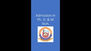 Ph D & M Tech Admission in BTU | BTU Admissions