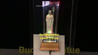 Buddha statue inside crystal #Crystal #Gifts #glass #diy #3dphoto #laser #3dprinting #customized