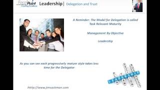 Success Friday:  Delegation and Trust