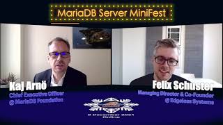 Felix Schuster & Kaj Arnö - MariaDB on untrusted systems (+comments) - Frontlines MiniFest 2021