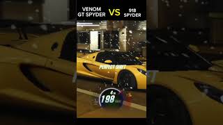 Venom Gt Spyder VS 918 Spyder 🤩🤩 #shorts #carracing #csr2