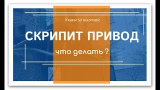 [ Что делать ? ] Скрипит электропривод