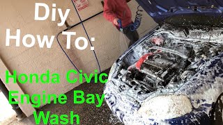 Honda Civic Si Em1 Engine Bay PowerWash | B16a2