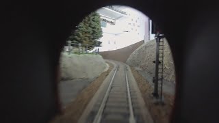 200. Driver's Eye View from Platform 5 to Platform 4 Via the Reversing Loop Showing Behind Backscene