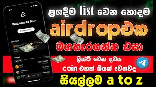 blum airdrop sinhala|blum airdrop sinhala