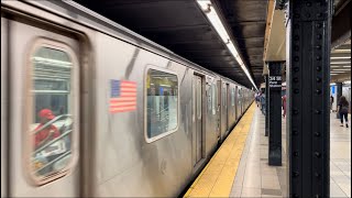 NYC Subway: Uptown & Downtown (1) & (2) Trains at “UPDATED” 34th Street Penn Station