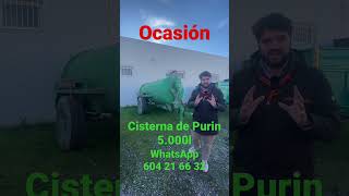 Cisterna Purin o Agua de 5.000l en ocasión #rinoagro #cisternPurin #ocasión #agriculture #bueydu