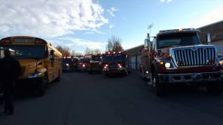 CROSS COUNTRY FIRE TRUCK ESCORT AT SAUQUOIT VALLEY