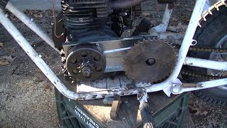 1970 Rupp part 12,  Broncco Diablo part 7 jack shaft with Tecumseh 3.5hp, gear ratios.