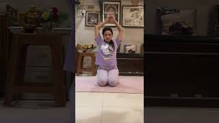 Upper body stretching exercise at home || Om Yoga Health Clinic Pvt. Ltd #shoulderstretch #yogaposes