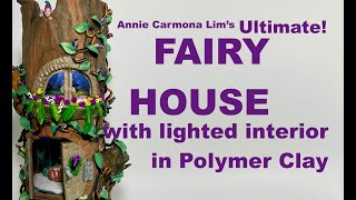 FAIRY Family TREE TRUNK House Tutorial. Step by step. Easy to follow. No special tool needed.