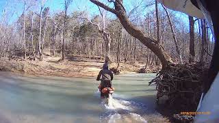 Justin (Team Eagles) Tour of Idaho KTM 500exc bike test B deep creek