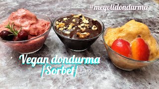 Südsüz, şəkərsiz, yumurtasız, qaymaqsız! Vegan dondurma /Sorbet/Vegan ice cream! Sorbet!