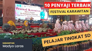 10 Penyaji Terbaik Peringkat 4 Festival Karawitan Pelajar Ponorogo