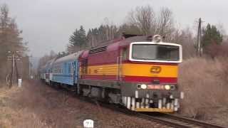 Os 4834 a Os 4816 v Třebíči - 3.3. 2014