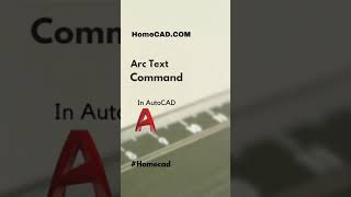 Arc Text command in AutoCAD #shorts #autocad