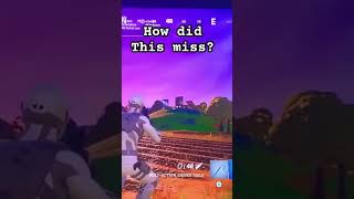 How did this miss?? #fortnite #what #lol #ksi #battleroyale