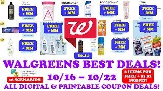 WALGREENS BEST DEALS 10/16-10/22 CHEAP, FREE, & MONEYMAKERS #walgreens #walgreensdealsthisweek