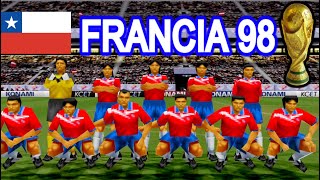 Jugando con CHILE el MUNDIAL FRANCIA 98 en el juegazo ISS Pro Evolution Soccer de PS1