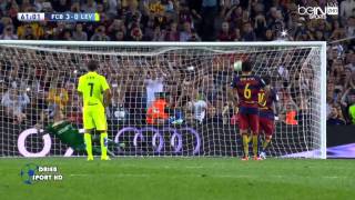 أهداف مباراة برشلونة وليفانتي 4_1  HD 2015