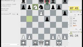 Echecs Partie commentée en direct #26  Sicilienne Alapine