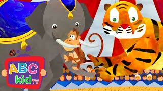 Pop Goes the Weasel (Animals at the Circus Song) | ABC Kid TV Nursery Rhymes & Kids Songs