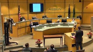 City of Anderson City Council Meeting  - October 26, 2020