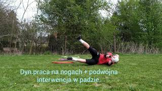 Trening bramkarski ,,w pojedynkę". - Ćwiczenie nr. IV