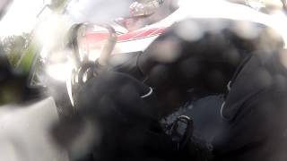 How not to ride a motorcycle in the rain