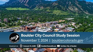 November 7, 2024 City of Boulder City Council Meeting