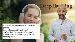 SPOKEN ENGLISH CLASS Intermediate level -Day 8 PART 5 , Deep Listening