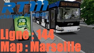 Map: Marseille Ligne 144 /////// Bus: Renault Agora [OMSI2]