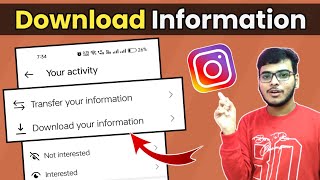 How To Download Instagram Information | How To Download Instagram Data