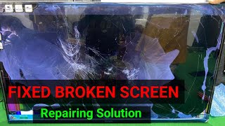 Samsung LED TV BROKEN Display FIXING | BROKEN DISPLAY REPAIR SOLUTION