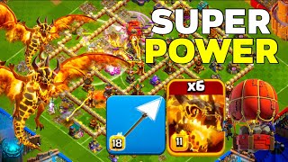 Super Powerful: Th16 Super Dragon Crushing Legend League Attacks! Clash of Clans