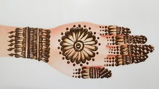 आसान मेहंदी डिजाइन /Easy Mehndi Design From Bangle / Earbud mehndi Trick