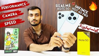 Infinix Hot 40 Pro vs Realme Note 50 Comparison | Which one is Best?