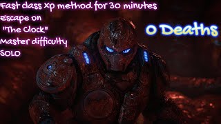 Gears 5 fast class xp method for 30 min FLAWLESS - 0 deaths Escape on "The clock" Master difficulty