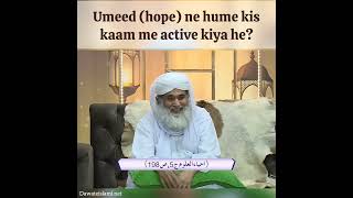 Umeed (hope) ne hume kis kaam me active kiya he? #priorities #akhirat #dunya #hazratisakawaqia #aim