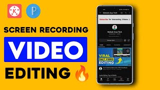 Screen Recording Video Editing In KineMaster (TUTORIAL)