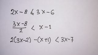 pertidaksamaan aljabar satu variabel | Matematika SMP