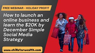 How to Launch an Online Business & Learn 20k by December Simple Social Media Strategy #makemoney