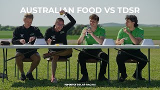 AUSTRALIAN FOOD VS TDSR | Top Dutch Solar Racing