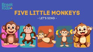 The Monkey Mischief! Five Little Monkeys Jumping on the Bed | Five Little Monkeys Jumping on the Bed