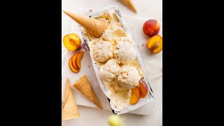 Peach Ice Cream Recipe without eggs