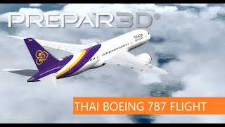 BOEING 787 Thai Flight , Rainy Season [Quality Wings 787] [P3D V4.5]