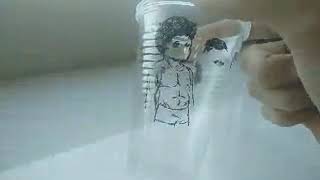 Cool art with a cup